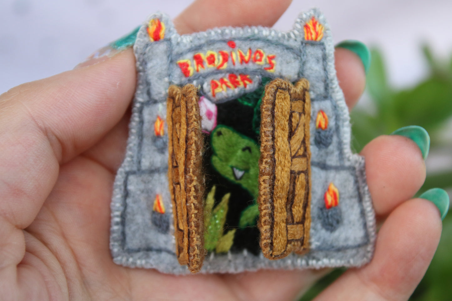 Broche "Brodinos Park"