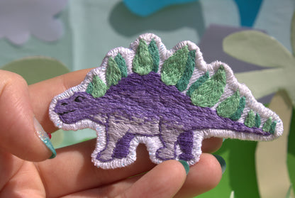 Patch " Purple Stegosaurus"