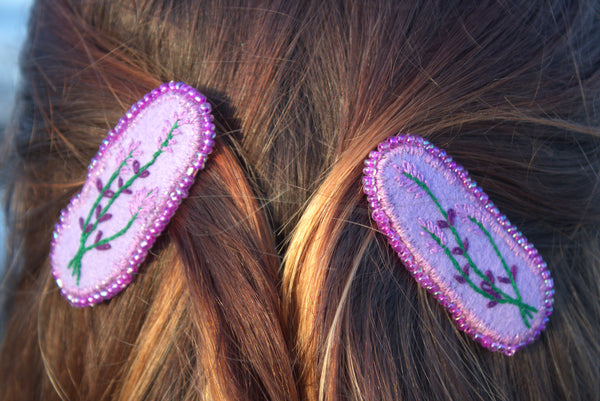 Barrettes "Sweet Lavender"